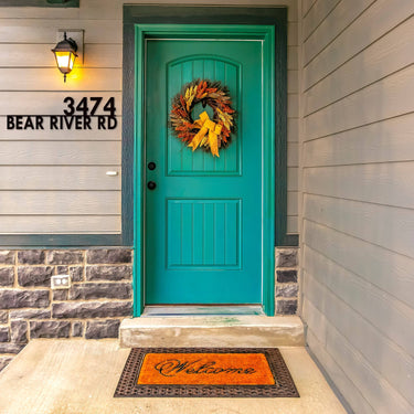 Modern House Numbers Sign | Metal Street Address Sign | Customizable Outdoor Decor | Address Plaque | Gift for Parents | New Home Gift
